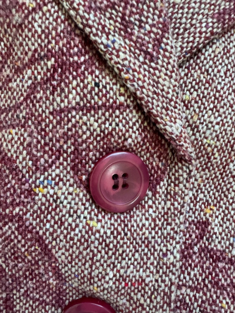 The Limited Red Floral Tweed Blazer Jacket Size 6 - Picture 4 of 9